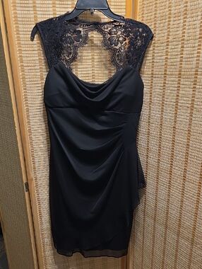 Scarlett Black Lace-Back Mini Dress